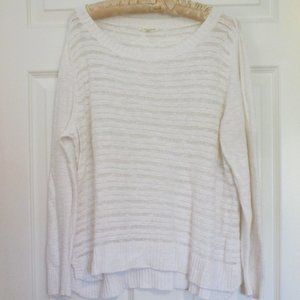 Eileen Fisher Knit White Sweater  XL